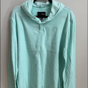 Hurly hooded Henley pullover